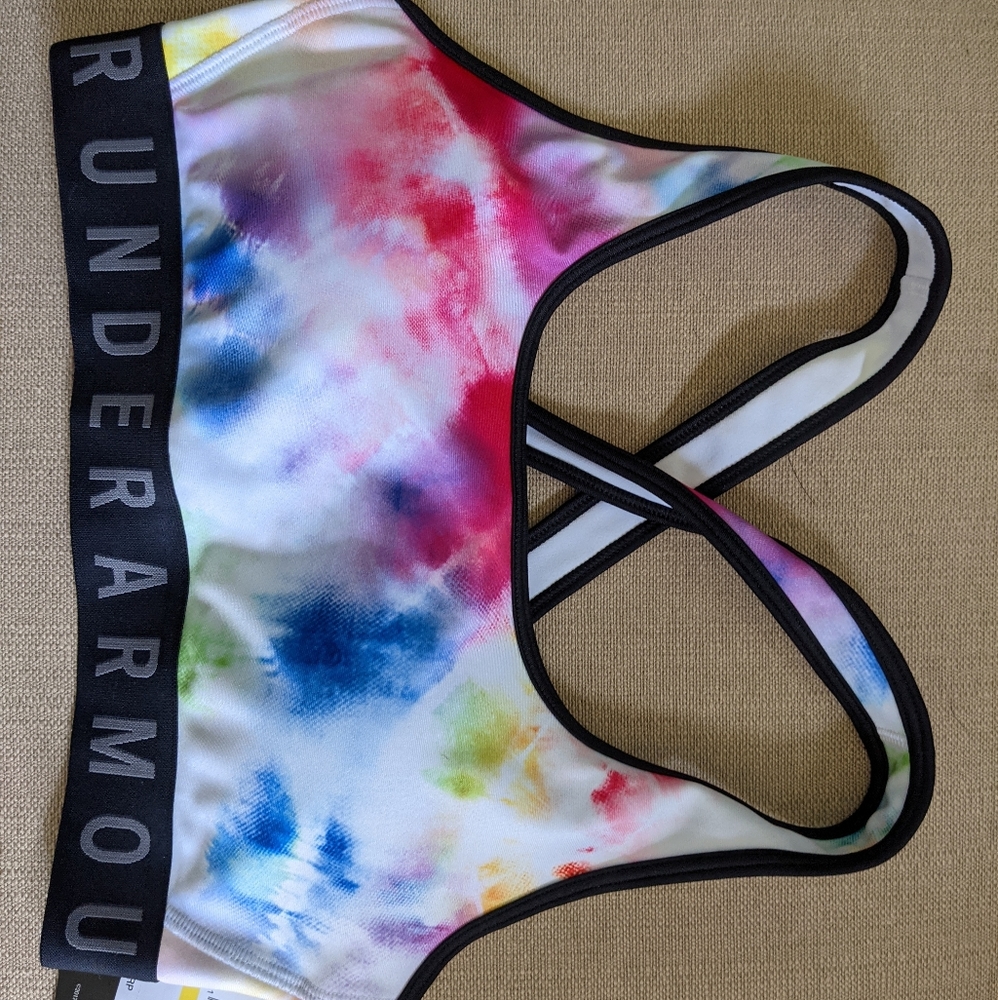 UA Tie Dye Sport Bra Size M